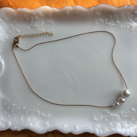 Gold and Pearl 18” Necklace - NWOT - Picture 3 of 3